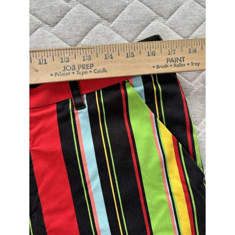 Loudmouth Shorts Mens 34 Multicolor Golf Striped Chino Loud Colorful Stretch‎